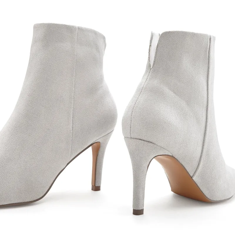 Lascana High-Heel-Stiefelette, Hellgrau, – Produktbild 3 von 3