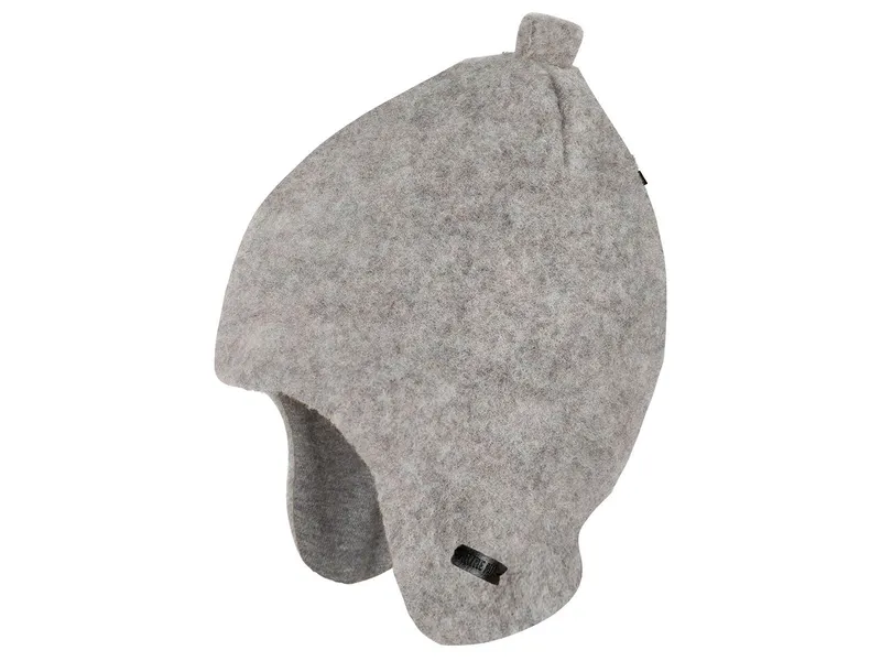 Pure pure by Bauer PURE PURE by Bauer Baby und Kindermütze mit Zipfel Bio-Merinowolle Fleece moonrock Gr.53, Grau, – Produktbild 1 von 1