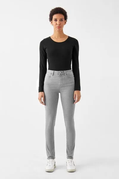 DAWN Damen Jeans SUN UP Organic Powerstretch DAWN Bio-Baumwolle, Blue, – Produktbild 2 von 5