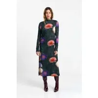 SUITE13LAB SUITE13LAB Damen vegan Kleid Selmes Print Blossom, Grau, – Produktbild 1 von 1