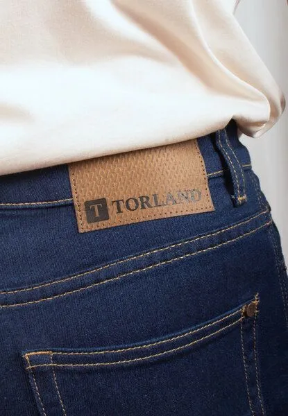 TORLAND TORLAND Slim Fit Herrenjeans BENNY, Dark wash (dunkelblau), – Produktbild 7 von 7