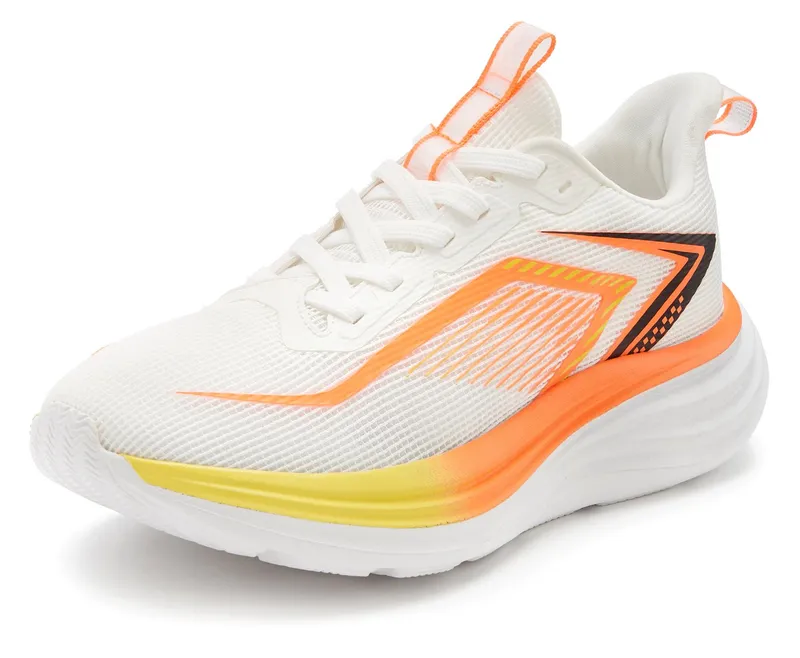 John Devin John Devin Schnürhalbschuh, Halbschuh, Freizeitschuh, Turnschuh Sneaker im sportiven Look mit dämpfender Chunky Außensohle Unisex VEGAN, Weiß, – Produktbild 1 von 5