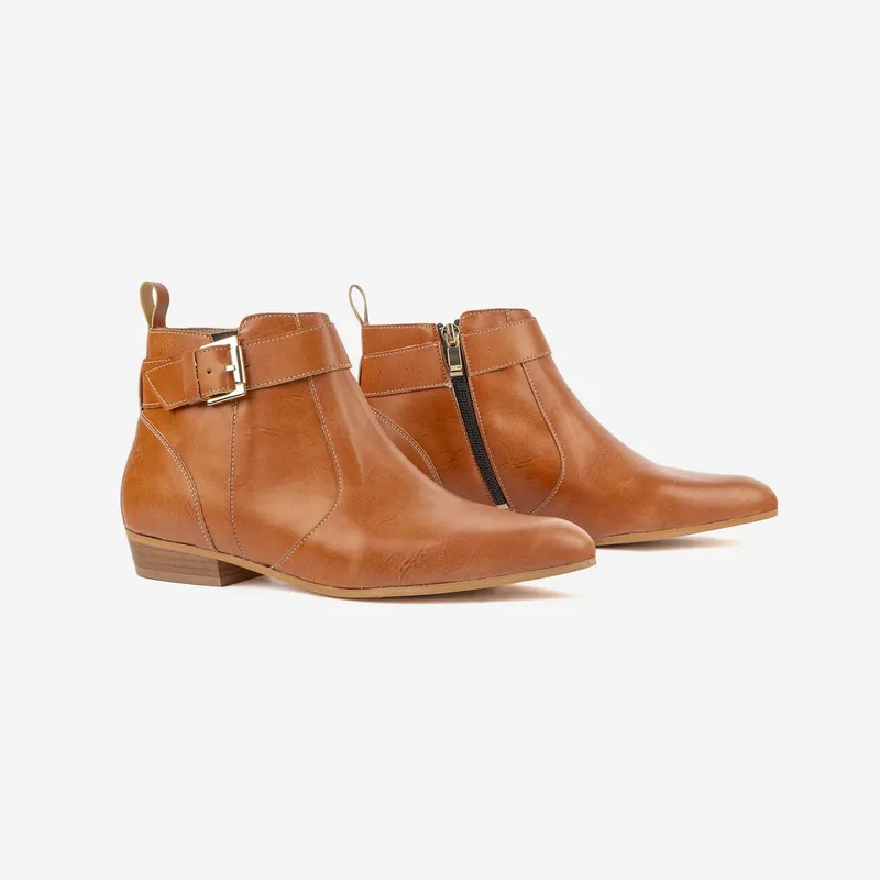 COG COG Damen vegan Stiefel Olympe Camel, Hellbraun, – Produktbild 2 von 2