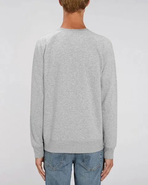 Human Family Human Family Bio Herren Sweatshirt "Practice - Free Birds" in 5 Farben, Grau-meliert, – Produktbild 2 von 3