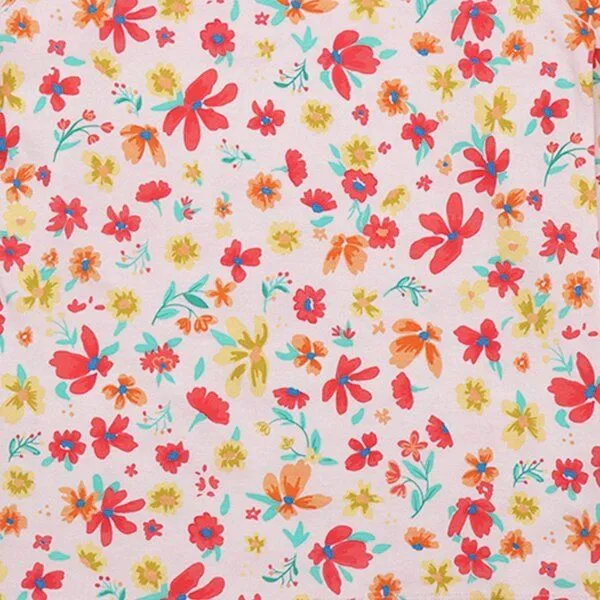 Walkiddy Walkiddy Leggings Rosa Blumen Allover Bio-Baumwolle GOTS – Produktbild 2 von 2