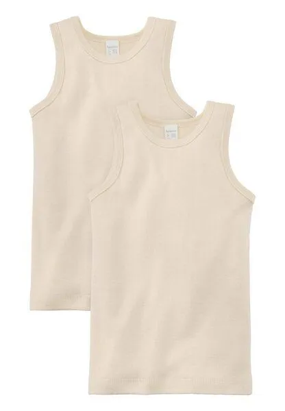 hessnatur hessnatur Achselshirt PureNature 2er-Set aus reiner Bio-Baumwolle, Natur, – Produktbild 5 von 5