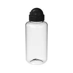elasto elasto Trinkflasche Junior, 700 ml, RENEW, Schwarz / transparent, – Produktbild 1 von 1