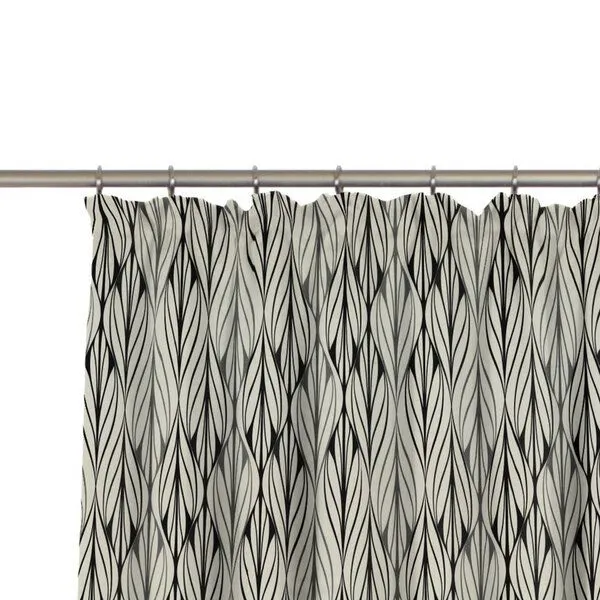 Nature by Adam Nature by Adam Vorhang aus Leinen und Bio-Baumwolle - Made in Germany - Wave, Natur-schwarz, – Produktbild 8 von 8