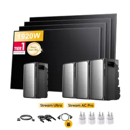 EcoFlow EcoFlow Stream Ultra, All-in-One Speicher für Balkonkraftwerke, mit 4 x 480Wp Sunpro BC Bifazial Full Black Solarmodul, by Powerness - Stream Ultra + 3 x Stream AC Pro | 7680Wh / 4 x Smart Plug / Selbstabholung – Produktbild 1 von 1