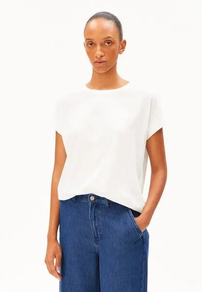 ARMEDANGELS ARMEDANGELS IDAARA Damen T-Shirt aus Bio-Baumwolle, White, – Produktbild 1 von 5