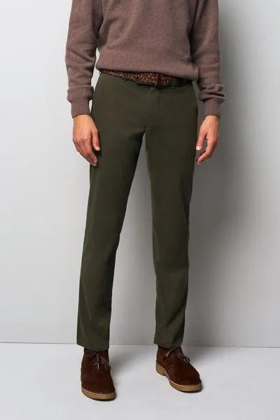 M 5 BY MEYER M 5 BY MEYER MIKROSTRUKTUR SUPER-STRETCH CHINO, Grün (green), – Produktbild 3 von 4
