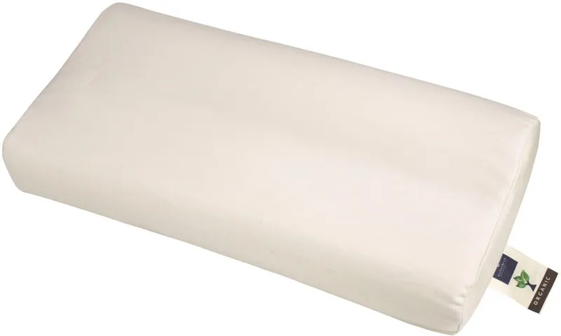 billerbeck Nackenstützkissen Cosisoft nature, Kissen 40x80cm, Füllung: Naturlatexkern, Bezug: 100% Baumwolle, Seitenschläfer, Bauchschläfer, Rückenschläfer, Das GOTS-Zertifiziertes Naturlatex-Nackenstützkissen, Gelb, – Produktbild 2 von 5