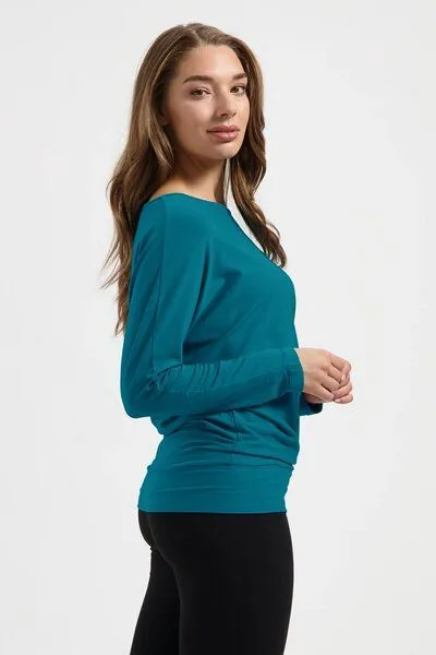 Urban Goddess Urban Goddess Budhi Yoga Langarm Shirt, Riverstone (petrolblau), – Produktbild 1 von 4