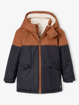 Vertbaudet Vertbaudet Jungen Winterjacke in Colorblock mit Teddyfleece-Futter – Produktbild 1 von 1