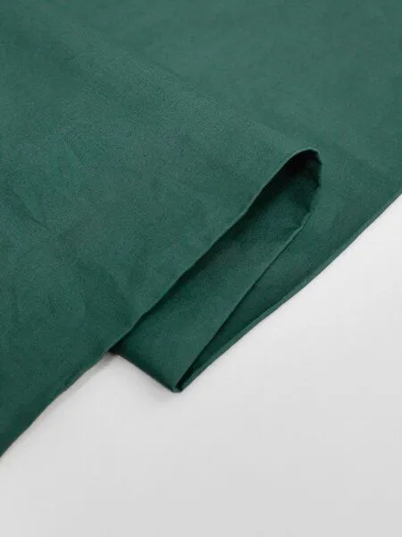 erlich textil erlich textil Fred Kopfkissenbezug aus weicher Bio-Baumwolle, made in Europe, Waldgrün, – Produktbild 4 von 7
