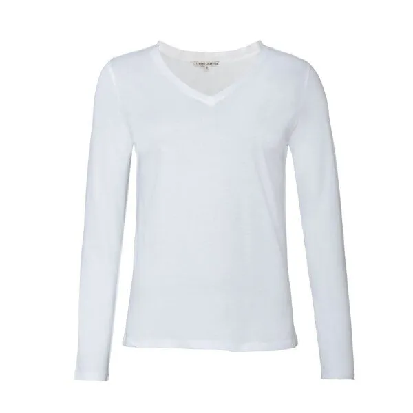 Living Crafts Living Crafts Langarm-Shirt - TARANA, White (weiß), – Produktbild 4 von 4