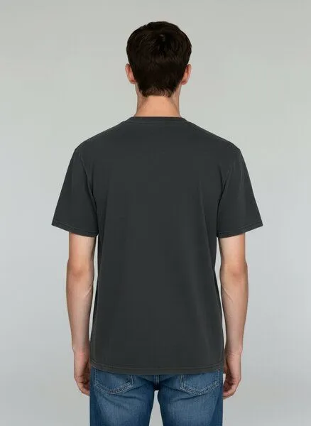UNIPOLAR UNIPOLAR Basic T-Shirt Modell: Crafton Vintage, G. dyed black rock (schwarz), – Produktbild 2 von 2