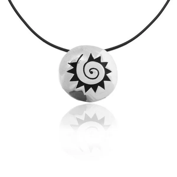 pakilia pakilia Silber Kette Azteken Sonne Fair-Trade und handmade – Produktbild 2 von 4
