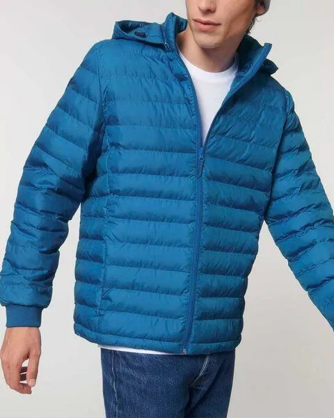YTWOO YTWOO Herren Steppjacke | komplett aus recycelten Materialen gefertigt, Royalblau, – Produktbild 3 von 4
