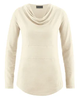 HempAge Hempage Damen vegan Langarm Top Natural – Produktbild 1 von 1