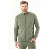 ORGANICATION ORGANICATION Herren vegan Soft Touch Sweat Jacke Mid Olive – Produktbild 1 von 1