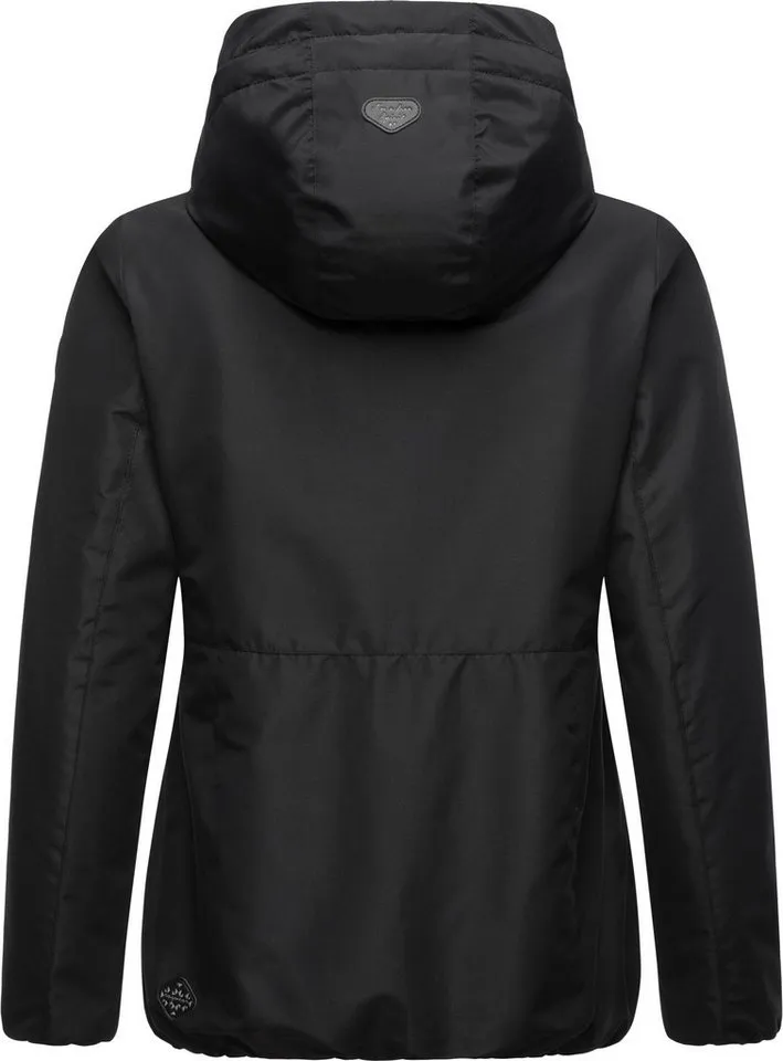 ragwear ragwear Winterjacke Sunniva wasserdichte Winter Damen Jacke mit Teddyfell-Innenfutter, Schwarz, – Produktbild 4 von 4