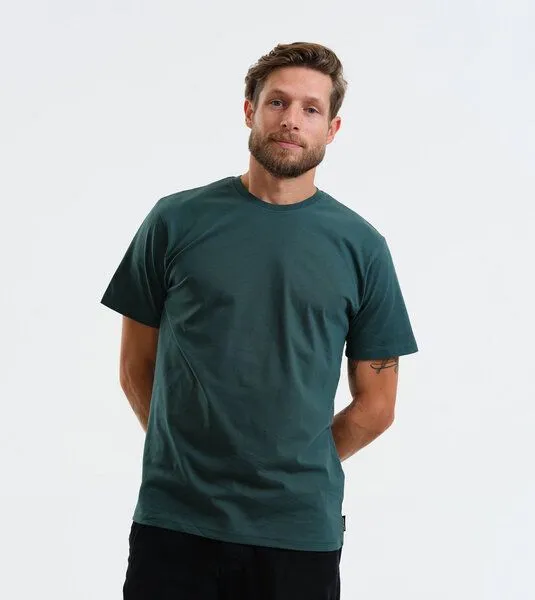 Gary Mash GARY MASH Herren Basic T-Shirt aus Biobaumwolle, Dunkelgrün (grün), – Produktbild 1 von 4