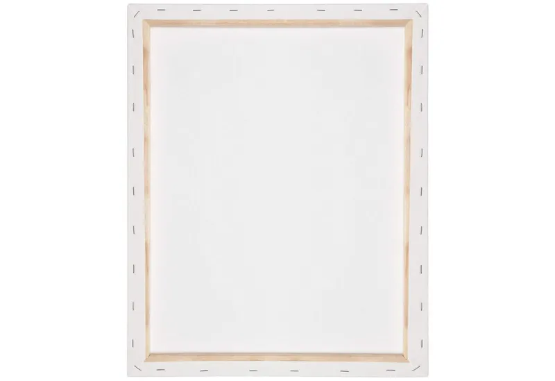 Artina Keilrahmen Premium Leinwand, 30x40cm, Weiß, 4er Set, FSC, 100% Baumwolle, Canvas, Vorgrundiert, 380 g/m² schwere Maltuch besteht zu 100 % aus Baumwolle, Weiß, – Produktbild 5 von 5