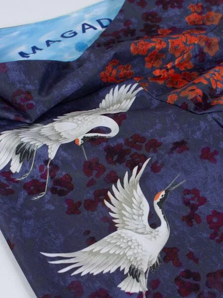 Magadi Magadi Yoga Leggings HAPPY BIRDS aus Komfort-Stretch mit Tasche, Blau, – Produktbild 4 von 4