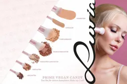 Luvia Cosmetics Kosmetikpinsel-Set PRIME VEGAN CANDY, 10 tlg., für Foundation, Puder, Blush, Highlighter & präzise Eye-Looks – Produktbild 1 von 1