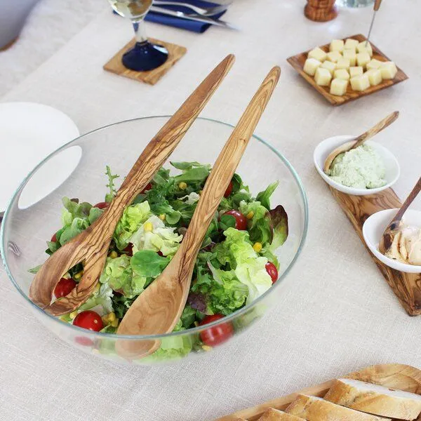 Mitienda Shop Mitienda Shop Salatbesteck Spitz aus Olivenholz – Produktbild 3 von 4