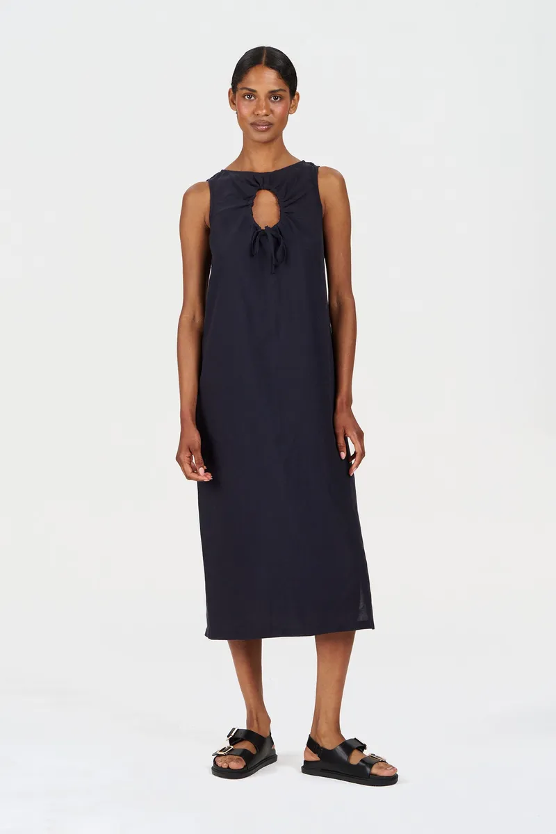 KOMODO KOMODO Damen vegan Kleid Shanti Navy, Extra dunkelblau, – Produktbild 1 von 1