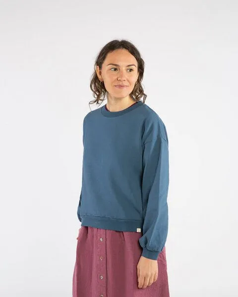 MATONA Matona Sweatshirt für Frauen aus Bio-Baumwolle / Light Sweatshirt, Sail blue, – Produktbild 1 von 3