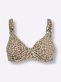 feel good Bikini-Oberteil champagner-schoko-bedruckt – Produktbild 1 von 1