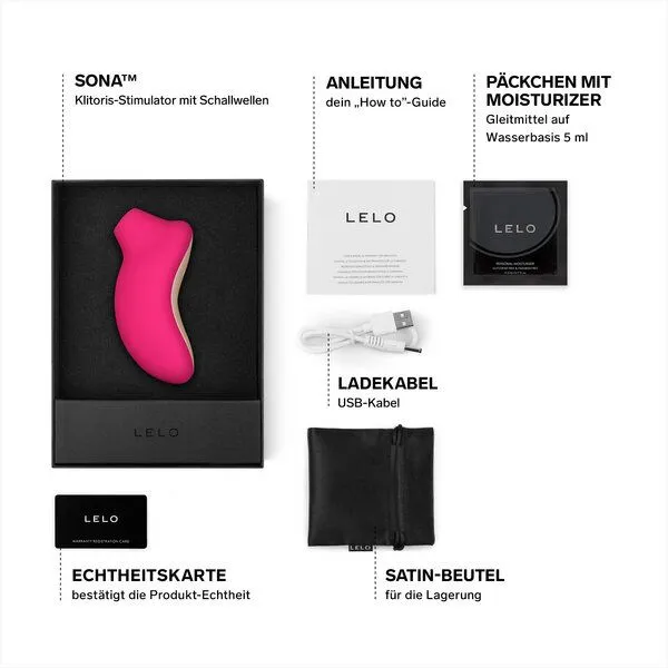 LELO Klitoris-Stimulator mit Schallwellen - LELO SONA, Cerise, – Produktbild 3 von 4