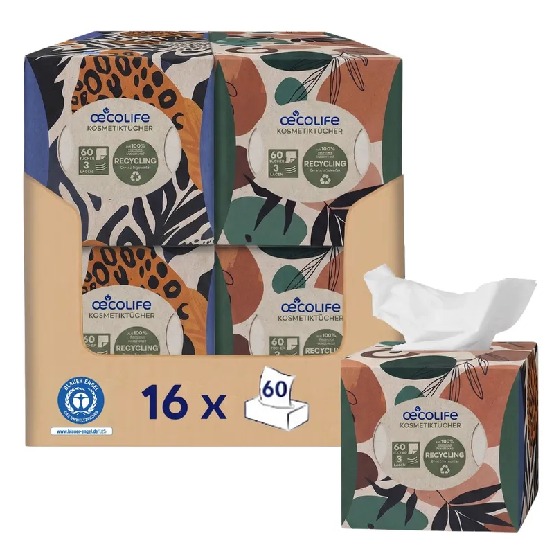 oecolife Kosmetiktücher RECYCLING Vorratsbox – Produktbild 1 von 1