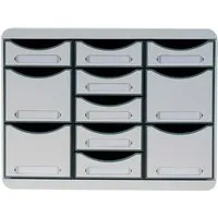 Exacompta Exacompta Schubladenbox Storebox Multi "Office", 11 Schubladen, lichtgrau – Produktbild 1 von 1