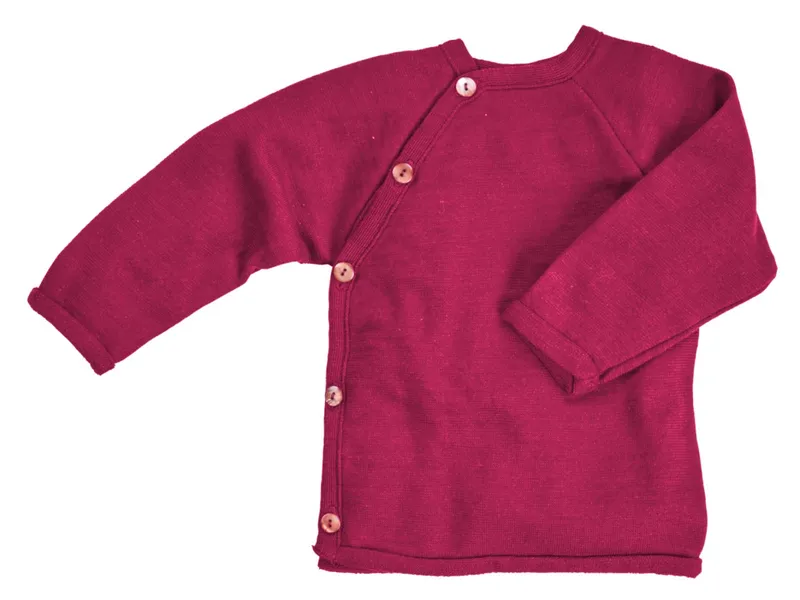 Reiff Strickwaren Reiff Strickwaren Baby Jacke Schlüttli Wolle Seide, Lila, – Produktbild 1 von 2
