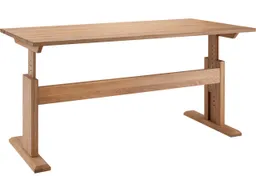 Höheneinstellbarer Schreibtisch "buxing solid" 160 x 80 x 61-80 cm, Wildeiche – Produktbild 1 von 1