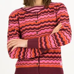 blutsgeschwister Blutsgeschwister Wellenstrick Cardigan Save The Brave – Produktbild 1 von 1