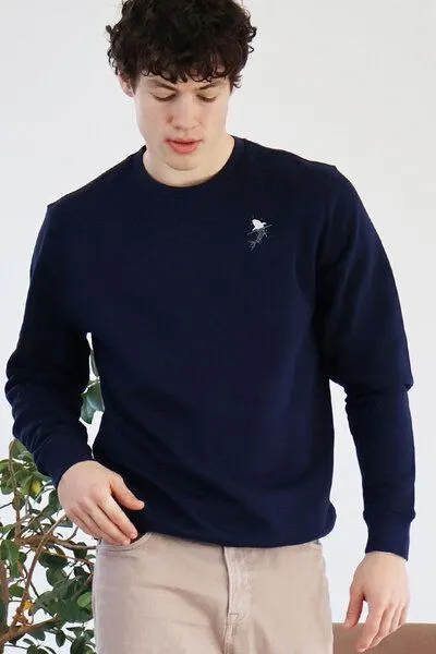 Kultgut Kultgut Biofair - Supersoft Sweatshirt - Pullover / Little Shark, Nachtblau, – Produktbild 2 von 4