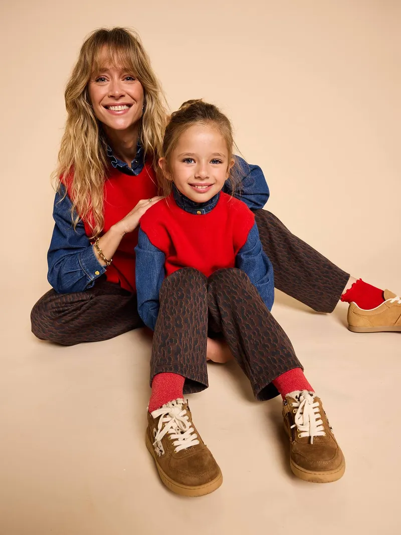 Envie De Fraise Pullunder mit Wellensaum Wollmix Mädchen ENVIE DE FRAISE Mama-Tochter-Capsule, Rot, – Produktbild 3 von 4