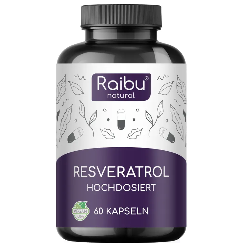 Raibu Natural Raibu Natural Resveratrol | 60 Kapseln – Produktbild 1 von 1