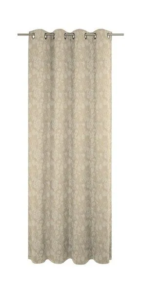 Nature by Adam Nature by Adam Vorhang aus 100% Bio-Baumwolle - Made in Germany - Flower Cuveé Light, Beige, – Produktbild 3 von 7