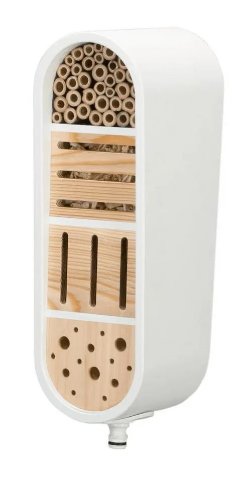 Gardena Gardena Gartenfigur Insektenhotel Nistkasten Gardena ClickUp! Bienenhotel Überwinterungs, Weiß, – Produktbild 2 von 5