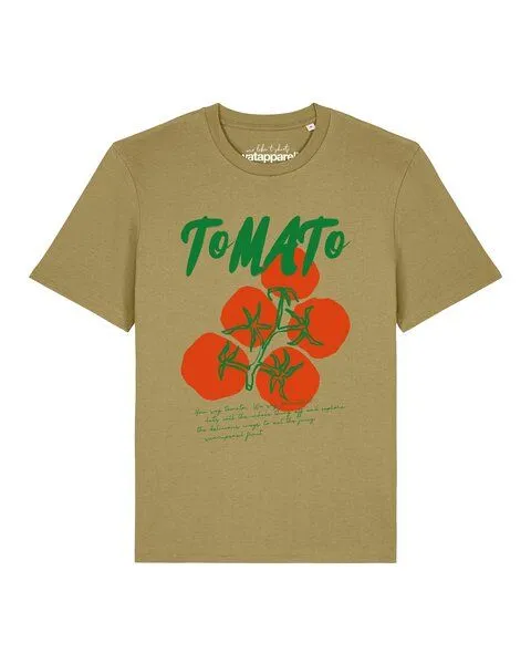 watapparel watapparel T-Shirt Unisex Tomato, Faded olive, – Produktbild 1 von 2