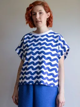 Ecostories Ecostories Damen T-Shirt Welle – Produktbild 1 von 1