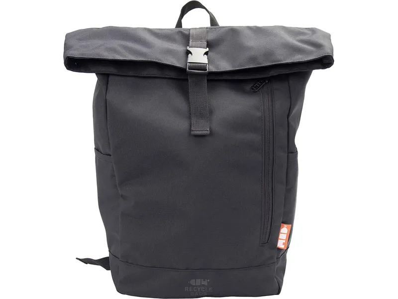 Recycle Bags Recycle Bags Rucksack 'Rolltop Backpack' aus recycelten PET-Flaschen, Schwarz, – Produktbild 1 von 1