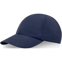 Elevate NXT Glimmer GRS recycelte Cool Fit Kappe mit sechs Segmenten, navy, Dunkelblau, – Produktbild 1 von 1