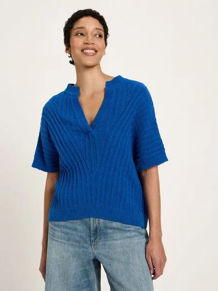 LANIUS LANIUS Boucle Pullunder, Lapis, – Produktbild 1 von 4